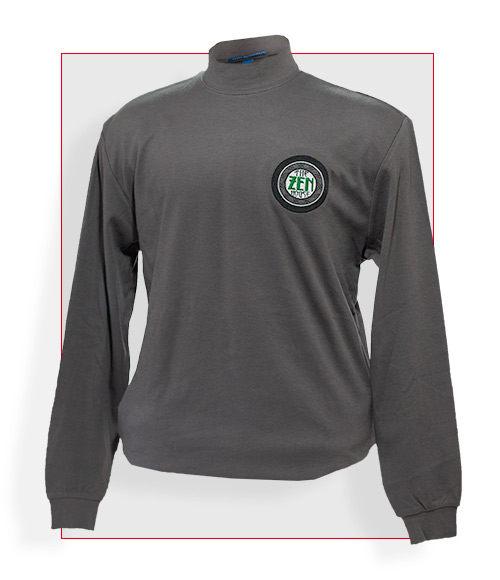 Mock turtle neck with logo